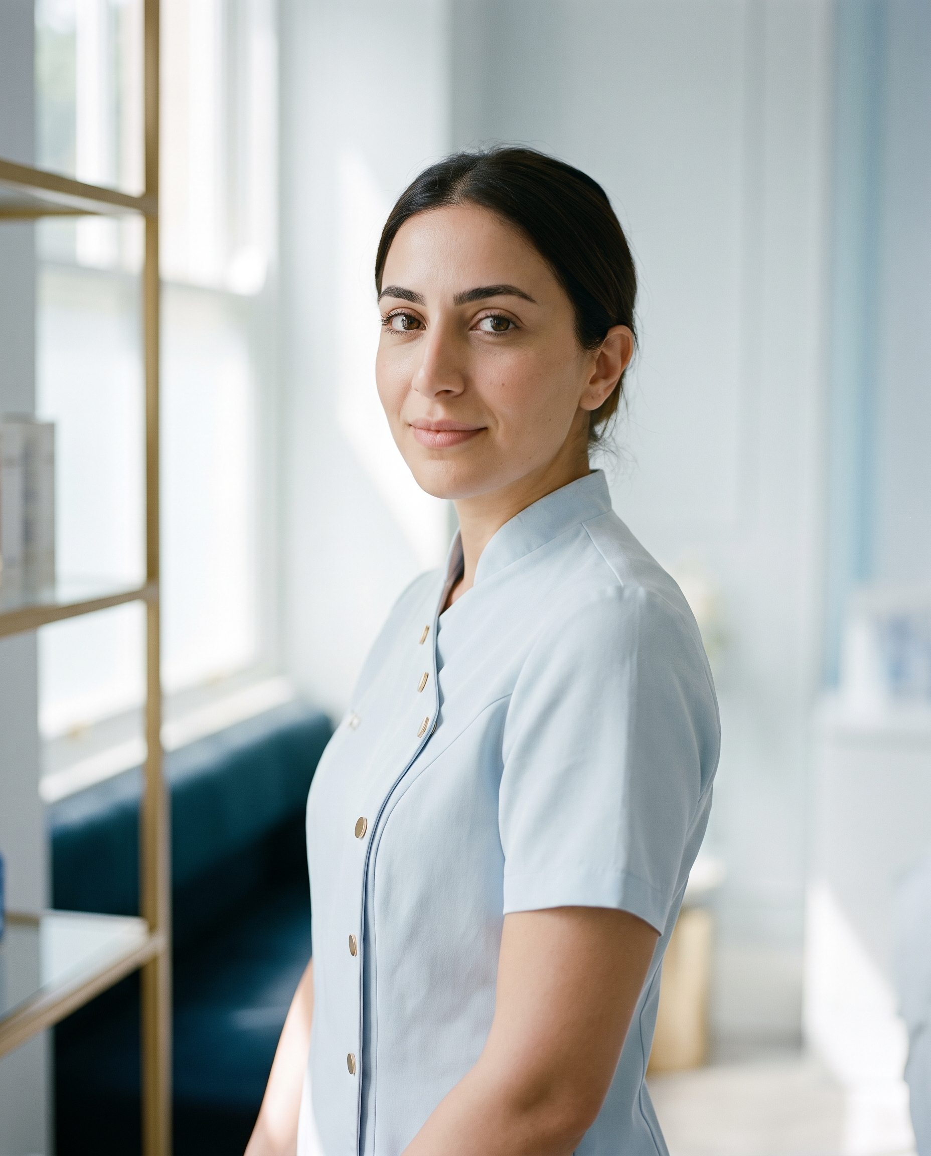 Portrait of the senior aesthetician